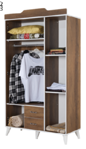 FİDAN 3 LÜ GARDOLAP