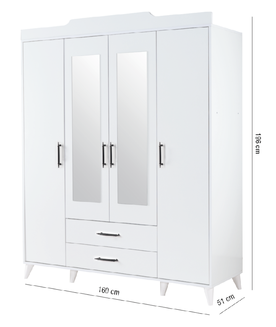 HİLAL 4 LÜ GARDOLAP